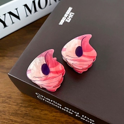 Shell Shape Милый акриловый зажим для когтей, универсальный аксессуар для волос для женщин, формы раковины, 28x28 мм