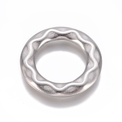 Stainless Steel Color Non-Tarnish 304 Stainless Steel Linking Rings, Ring, Stainless Steel Color, 25x3mm