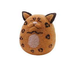 Сэнди Коричневый Комплект для валяния с инструкциями, 4 иглы для валяния шт., шерсть, 1 пена для валяния из ПК, наборы для валяния кошек и собак для начинающих, песчаный коричневый, 135x90x55 мм