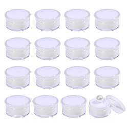 Белый 50шт. пластиковые украшения для ногтей, с губчатым ковриком, колонка, белые, 3.15x1.75 см