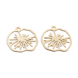 Light Gold Долговечные латунные подвески, без кадмия, без никеля и без свинца, лист, золотой свет, 11.5x13.5x0.3 мм, отверстие : 1 мм