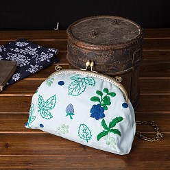 Blueberry Набор для вышивки сумочки своими руками, включая иглы для вышивания и нитки, хлопковая фабрика, пластиковые пяльцы для вышивания, черника, 200 мм