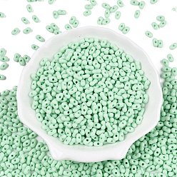 Аквамарин Непрозрачные акриловые бусины, арахис, аквамарин, 6.5x4x3 мм, отверстие : 1.5 мм, Около 9998 шт / 500 г