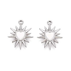 Нержавеющая Сталь Цвет 304 Настройки кабошон из нержавеющей стали кулон, солнце, цвет нержавеющей стали, лоток : 5 мм, 20x16x2 мм, отверстие : 1.2 мм