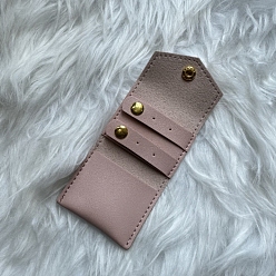 Розово-Коричневый Мешочки из микрофибры, принадлежности для хранения колец, прямоугольные, розово-коричневый, 14.5x6 см