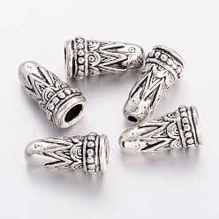 Античное Серебро Шапочки и конусы для бусин, сплав, тибетский стиль, конус, античное серебро, 14.5x7.5 мм, отверстие : 1 мм