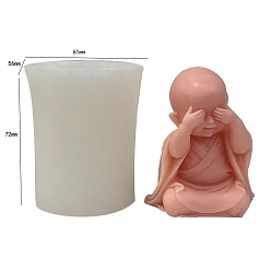 Белый Пищевые экологически чистые силиконовые формы для свечей, для изготовления свечей, белые, 6.1x5.6x7.2 см