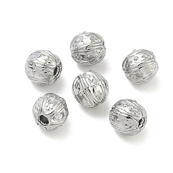 Нержавеющая Сталь Цвет 304 из нержавеющей стали бусы, круглые, цвет нержавеющей стали, 5.8x5 мм, отверстие : 1.2 мм