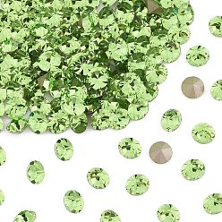 50520 Peridot Preciosa® maxima кристалл круглые камни, чешский хрусталь, срыв твердой мозговой оболочки, круглый(431 11 615 шаттон), 50520 перидот, ss 24 (5.25~5.45 мм)