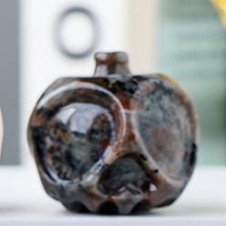 Syenite Хэллоуин натуральный флуоресцентный сиенитовый камень (светящиеся под ультрафиолетовым светом украшения для дома, яблочный череп, 25~30 мм