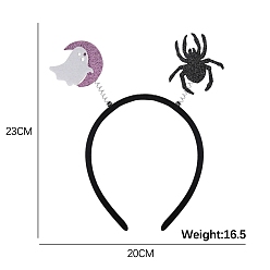 Ghost Ленты для волос из ткани на Хэллоуин, аксессуары для волос для украшения вечеринок, призрак, 230x220 мм
