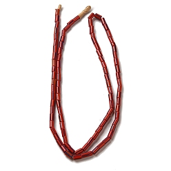 (123L) Белый крем непрозрачный блеск Непальские бусины лэмпворк ручной работы, колонка с узором в полоску, огнеупорный кирпич, 3.5~8x3.5~5 мм, отверстие : 1.2 мм, около 91~101 шт / нитка, 25.59~26.38'' (65~67 см)