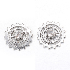 Античное Серебро Подвески в стиле стимпанк из тибетского сплава, без кадмия и без свинца, передача, античное серебро, 21.5x4 мм, около 420 шт / 1000 г