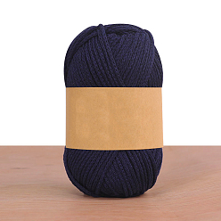 Полуночно-синий Хлопчатобумажные нити, для вязания крючком принадлежности, темно-синий, 2 мм, около 92.96 ярдов (85 м) / моток
