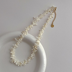 Желтая Старая Ткань  Ожерелья из бисера в стиле бохо из синтетического коралла, с 304 концевой цепью из нержавеющей стали, золотые, старое кружево, 16.73 дюйм (42.5 см)