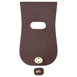 Темно коричневый 1чехол для сумки из искусственной кожи, с легкосплавными застежками-замками, аксессуары для замены сумок, античная бронза, темно-коричневый, 23.1x13.5x0.15~2.2 см, отверстие : 1 мм