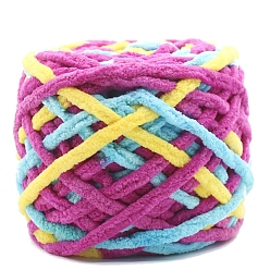 Темно-Фиолетовый Хлопковая пряжа, для свитера, шапки, носков, детских одеял, темно-фиолетовый, 7 мм