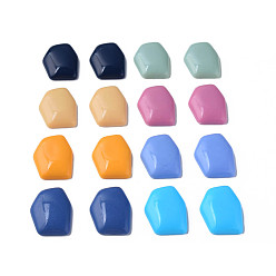 (52) Непрозрачная лаванда Непрозрачные акриловый кабошоны, нерегулярный шестигранник, разноцветные, 25.5x19.5x5.5 мм, Около 253 шт / 500 г