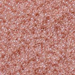 (RR369) Персиковый Блеск Миюки круглые бусины рокайль, японский бисер, 11/0, (rr 369) персиковый блеск, 2x1.3 мм, отверстия : 0.8 mm, около 50000 шт / фунт