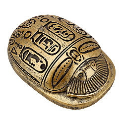 Золотистый Декоративные фигурки из смолы в форме жука., украшение дисплея аксессуаров для сада для дома на открытом воздухе, золотые, 83x56x28.5 мм