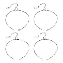 (52) Непрозрачная лаванда 12шт 3 цвета 304 изготовление браслета из нержавеющей стали, разноцветные, 16.8x0.2 см, 4 шт / цвет