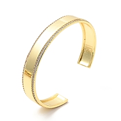 Настоящее золото 18K Прозрачный кубический цирконий прямоугольный открытый браслет-манжета, украшения из латуни для женщин, без кадмия, без никеля и без свинца, реальный 18 k позолоченный, внутренний диаметр: 2-3/8 дюйм (5.9 см)