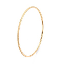 Настоящее золото 18K 304 простые браслеты из нержавеющей стали для женщин, кольцо, матовые, ионное покрытие (ip), реальный 18 k позолоченный, 0.2 см, внутренний диаметр: 2-3/8 дюйм (6 см)