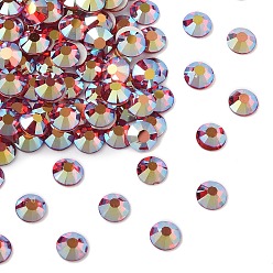 90070 200 Light Siam AB Preciosa® maxima crystal без горячей фиксации плоские камни, чешский хрусталь, срыв твердой мозговой оболочки, круглый(438 11 615 шатон-роза), 90070 200 светлый сиамский ab, ss 10 (2.7~2.9 мм)