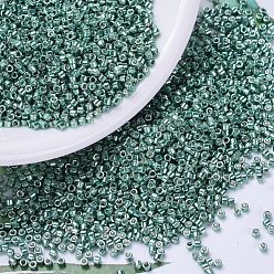 (DB0432) Гальванический Синий Павлин Бусины miyuki delica, цилиндр, японский бисер, 11/0, (дБ 0432) оцинкованный синий павлин, 1.3x1.6 мм, отверстия: 0.8 мм, около 10000 шт / мешок, 50 г / мешок