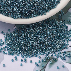 (DB0921) Сверкающий Топазовый с Синей Подкладкой Бусины miyuki delica, цилиндр, японский бисер, 11/0, (дБ 0921) сверкающий синий топаз, 1.3x1.6 мм, отверстия: 0.8 мм, около 10000 шт / мешок, 50 г / мешок
