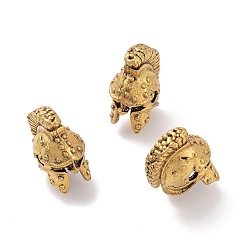 Antique Golden Tibetan Style Alloy Beads, Roman Gladiator Helmet, Antique Golden, 15x8.5x12mm, Hole: 2mm