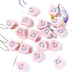 Cloud Фарфоровые бусины ручной работы, яркие глазурованные, облако, 17x14 мм, отверстие : 2 мм