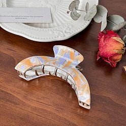 Сэнди Коричневый Заколки для волос из ацетата целлюлозы и металлических когтей, аксессуары для волос для женщин и девочек, арка, песчаный коричневый, 91 мм