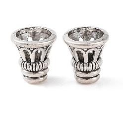 Античное Серебро Тибетский сплав, без кадмия и без свинца, турриформный, античное серебро, 10x9.5 мм, отверстие : 2.8 мм, Около 1063 шт / 1000 г