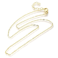 Настоящее золото 18K Ожерелья-цепочки из латунного звена с покрытием стойки, с карабин-лобстерами , без кадмия и без свинца, долговечный, реальный 18 k позолоченный, 16.73 дюйм (42.5 см)