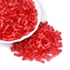 Красный Стеклянные бусины в стиле верстака класса А FGB, бамбук совместное, имитация шарики глаза кота, красные, 7.5x3.5~4 мм, отверстие : 1.2~1.5 мм, Около 3000 шт / фунт