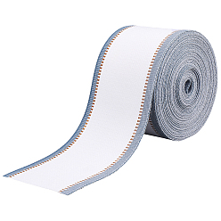 Стально-синий 21м полиэстеровая лента для штор, для украшения штор, плоский, стальной синий, 3-7/8 дюйм (99 мм), около 22.97 ярдов (21 м) / комплект