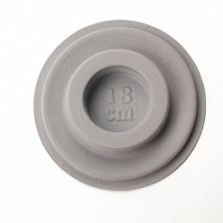 Серый Дизайнерские доски из полиэтилена и бусин, доска для дизайна браслета, поднос для изготовления ювелирных изделий из бисера своими руками, плоско-круглые, серые, периметр браслета: 7-1/8 дюйм (18 см)