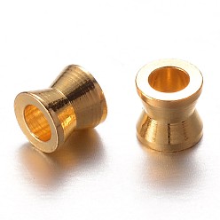 Light Gold Brass Beads, Vase, Light Gold, 3x3mm, Hole: 1.5mm