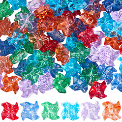 (52) Непрозрачная лаванда 80шт стеклянные бусины, ветряная мельница, разноцветные, 18x9x9 мм, отверстие : 1.2 мм