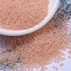 (RR543) Чайно-розовый Цейлонский Миюки круглые бусины рокайль, японский бисер, (543) чайная роза цейлонская, 11/0, 2x1.3 мм, Отверстие : 0.8 мм , около 5500 шт / 50 г