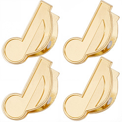 Золотой 4 шт. зажимы для музыкальных нот из цинкового сплава, для бумажного документа, школьные офисные принадлежности, золотые, 31x17x17 мм