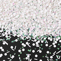 Разноцветный 100g ПВХ кабошоны, ногтей декоративные аксессуары, разнообразные, красочный, 0.15~0.3x0.5~0.55x0.05~0.3 см