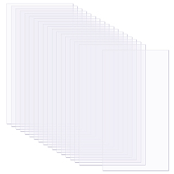 Прозрачный Пластиковые листы для домашних животных, прямоугольные, прозрачные, 280x216x0.12 мм