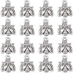 Античное Серебро 100Шармы из сплава в тибетском стиле, коровка, античное серебро, 14x12x2.5 мм, отверстие : 1.5 мм