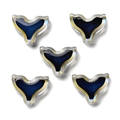 Прозрачный Стеклянные бусины, чувствительные к температуре бусины, меняющие цвет, русалка хвост, прозрачные, 12x15x5 мм, отверстие : 1.2 мм