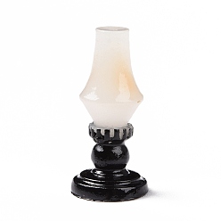White Retro Resin Display Decoration, for Home Decoration, Photographic Prop, Dollhouse Accessories, Kerosene Lamp, White, 31x14.5mm