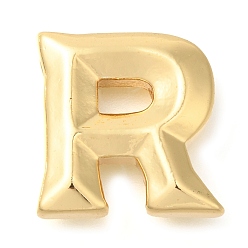 Letter R Стойки обшивки латунные подвески, долговечный, без кадмия и без свинца, подвески с буквой az~z, Буква R, 17.5x17x5.5 мм, отверстие : 3.5x2 мм