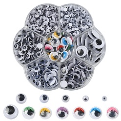 (52) Непрозрачная лаванда 743 шт. Черно-белые пластиковые пуговицы с глазками, с этикеткой пластификатор на спине, для поделок скрапбукинга игрушки аксессуары, разноцветные, кнопки: 743 шт. / уп.