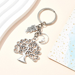Tree of Life Сплав брелок, с железной фурнитурой, старинное серебро и платина, древо жизни, 9.3 см